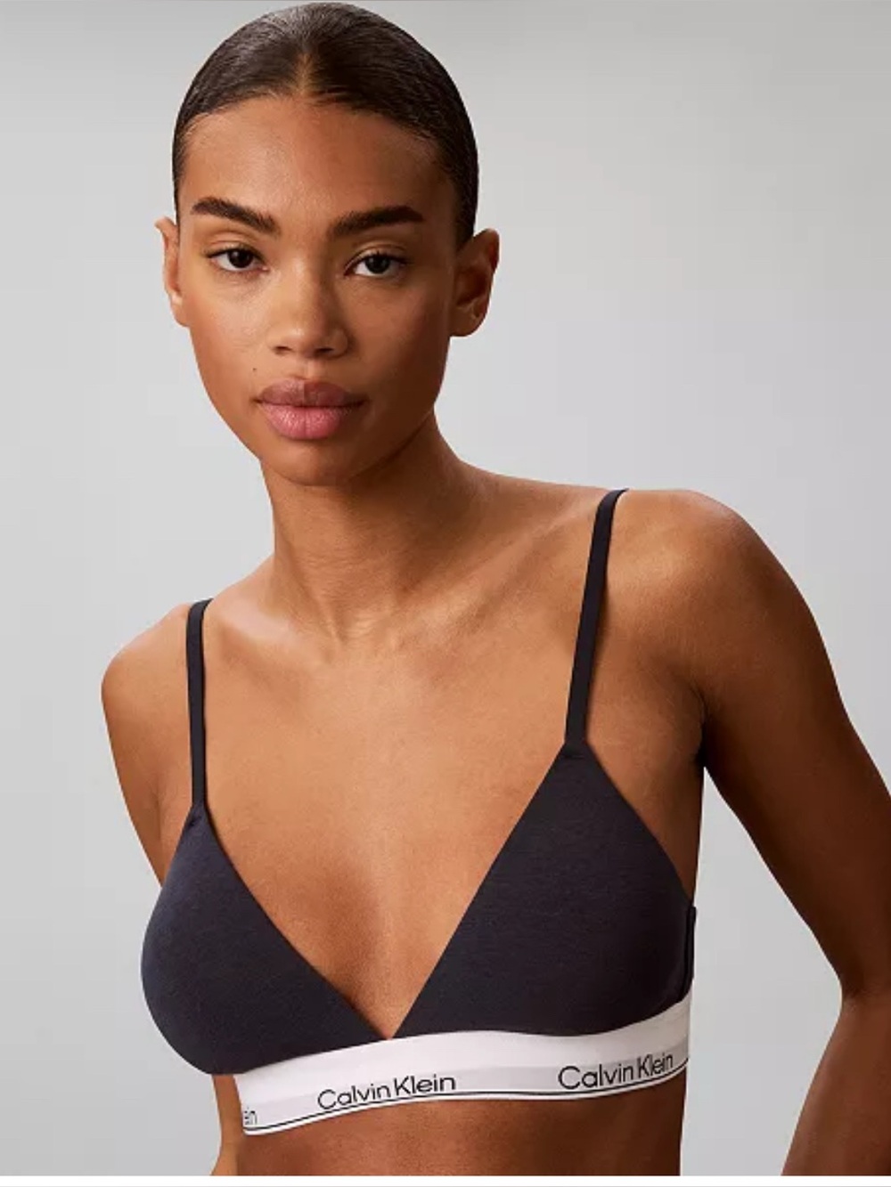 Calvin Klein Women's Icon Cotton-Modal Lightly Lined Triangle Bralette